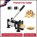 French Fry Cutter Potato Slicer Stainless Steel W 2 Interchangeable Blade. Fixed Price $54.99.