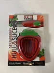 Joie 2 Piece Strawberry Hull Slicer Red Shaped Fruit Kitchen Gadget. Fixed Price $14.00.