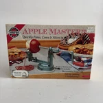 Norpro Apple (potatoes) Master W Vacuum Base Peels Corer Slicer Manual&box Test. Fixed Price $15.00.