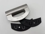 Checkered Chef Mezzaluna Salad Chopper - Stainless Steel Rocker Knife + Guards. Fixed Price $7.99.