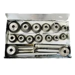 Valve Seat Face Cutter Set Carbon Steel 15 Pieces Metal Box Vintage Cars Bike-gi. Fixed Price $277.30.