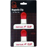 Chef Craft 20858 Magnetic Mini Clip, 3 W, Red/white. Fixed Price $11.92.
