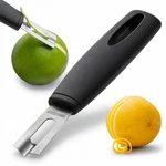 Black Handle Stainless Steel Channel Knife, Chef-grade Citrus Garnish Tool, Z.... Fixed Price $22.80.