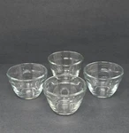 Set Of Pampered Chef Glass Measuring Bowls (1/4 3/4 Cup). Fixed Price $19.95.