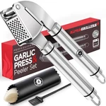 Alpha Grillers Garlic Press Stainless Steel - Easy To Clean, Black,. Fixed Price $35.94.
