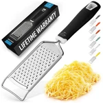 Zulay Kitchen Professional Cheese Grater Stainless Steel - 1 Pack, Black. Fixed Price $17.99.