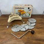 Vintage Moulinex Mouli-julienne Slicer Grader Model 445 Original Box & Discs. Fixed Price $24.99.