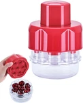 Pitter Tool, Multiple Fruit Seed Remover, 7-CHERRY Capacity, Red. Fixed Price $17.99.