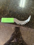 Right Watermelon Knife Blade Rubber Grip Metal Fruit Kitchen Summer. Fixed Price $7.19.