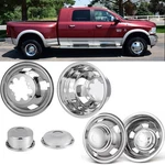 Set Of 4 17INCH Stainless Steel Dually Wheel Simulators, Bolt On Cover .... Fixed Price $421.45.