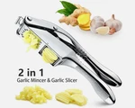 Garlic Press 2 1 Stainless Steel Slicer, Mincer, Crusher. Fixed Price $19.99.