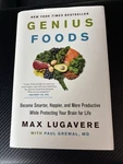 Genius Food By Max Lugavere Hardcover Book Dust Jacket. Fixed Price $5.00.