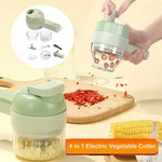 Handheld Electric Vegetable Cutter 4-IN-1 Food Chopper For Garlic Ginger Meat. Fixed Price $15.99.
