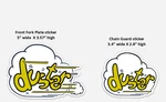 Jc Penny Duster Chopper Clutch Cover Front Fork Decal Sticker. Fixed Price $12.99.