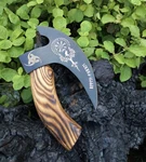 Handmade Viking Pizza Cutter With Rosewood Handle Super Sharp Carbon Steel Ax. Fixed Price $45.00.