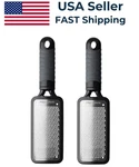 2 Pack - Microplane Home Series Fine Grater With Soft Touch Handle Black Used. Fixed Price $19.98.