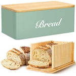 Bread Slicer With Box, Green Storage Container For Kitchen Counte.... Fixed Price $51.61.