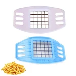 Nentment 2 Pack French Fry Cutter 17*9.7*1.5 CM/6.69*3.81*0.59 In, White+blue. Fixed Price $11.62.