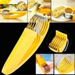 Banana Slicer Fruit Knife Kitchen Gadget Bar Tools Veggie Cutter Stainless Steel. Fixed Price $6.50.