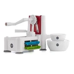 Food Network 8 Pc Vegetable Spiralizer W/2 Bowls & Lids Cutter Quick Prep. Fixed Price $29.99.