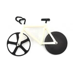 Non-stick Bicycle Pizza Cutter Dual Wheels Stainless Steel Stand Kitchen Tool. Fixed Price $6.99.