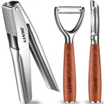 Zignty Premium Kitchen Tool Kit, Stainless Steel Garlic Press + Shaped & I.... Fixed Price $92.99.