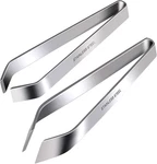 Zaugontw Fish Bone Tweezers, Professional Stainless Steel Flat And Silver. Fixed Price $11.74.