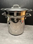 All-clad Specialty Stainless Steel Dishwasher Safe 12-QT Multi Cooker With Lid. Fixed Price $169.99.
