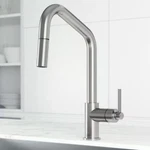 Vigo Utopia 14" Single Handle Pull-down Sprayer Kitchen Faucet Stainless Steel. Fixed Price $200.00.
