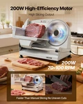 Electric Meat Slicer 7.5" 200W Deli Food Adjustable Thickness Ul. Fixed Price $74.99.
