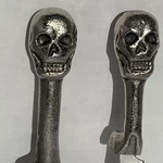 World Market Silver Colored Skull/bone Cheese Slicer & Knife Set Halloween Decor. Fixed Price $20.23.