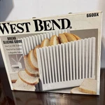 West Bend 6600X Bread Slicing Guide Collapsible Folding Compact White Plastic Ln. Fixed Price $12.97.