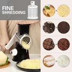 Cambom Rotary Cheese Grater Hand Crank Shredder With 3 Blades Non-slip Suction. Fixed Price $45.99.