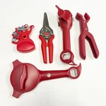 Kuhn Rikon Shears, Peeler, Gripper, Jar & Can Opener Red New. Fixed Price $33.96.