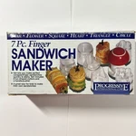 Vintage Finger Sandwich Maker - 7 Piece Progressive International Corp. Fixed Price $16.97.