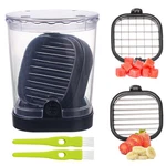 2-IN-1 Fruit Slicer & Dicer: Stainless Steel Strawberry, Banana, Egg Cutter W/. Fixed Price $20.38.