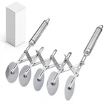 5-WHEEL Professional Pastry Cutter Stainless Steel Pizza & Dough Tool, Mult.... Fixed Price $25.04.