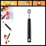 Stainless Steel Triangle Tomato & Fruit Huller - Easily Remove Stems, Melon Ball. Fixed Price $44.99.