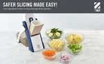 Zakarian By Dash Safe Slice Mandoline With Thickness Adjuster - Blue. Fixed Price $18.99.