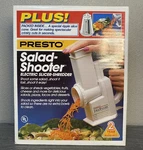 Vintage Presto Professional Salad Shooter Plus, Slicer Shredder New Box. Fixed Price $45.00.