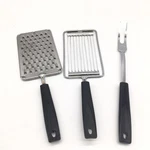 Vtg Ekco Grater + Serving Fork Slicer Iconic Black Handle Usa Mcm Lot 3. Fixed Price $34.99.