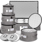 China Storage Containers For 12 Place Setting With Two Plate Bags, 5 Pcs Hard.... Fixed Price $59.75.