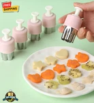 6 Pcs Stainless Steel Fruit & Vegetable Cutter Set Flower Biscuit Molds. Fixed Price $14.49.