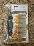 Hic Kitchen Crinkle-cut Wave Slicer French Fry Vegetable Cutter, Stainless Steel. Fixed Price $8.00.