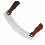 Mezzaluna Curved Chopping Knifes Wood Handle Stainless Steel Case Of 24 Units. Fixed Price $257.97.