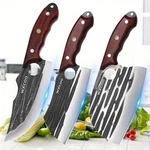 1-3PCS High Carbon Steel Kitchen Knife Set Chef Butcher Vegetable Fish Chopper. Fixed Price $31.10.