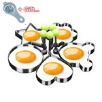 5PCS Stainless Steel Egg Mold Rings Pancake Shaper Set Kitchen Utensil - New. Fixed Price $13.25.