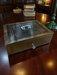 Antique C1920 Bohemian Czech/austrian Art Deco Steel Safe - Deposit Box. Fixed Price $222.02.