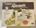 Farberware Spiraletti Vegetable Spiralizer 3 Blades W/ Original Box & Packaging. Fixed Price $12.99.