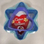Cake Dough Cutters & Shapers Plastic Heart Star Flower 8" 10" Progressive Int. Fixed Price $7.99.